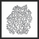 "Scribbles" Framed Painting Print, 12"x12"