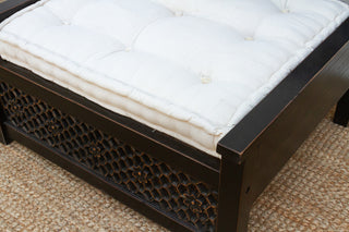 Elegant Floral Jali Lounge Club Chair