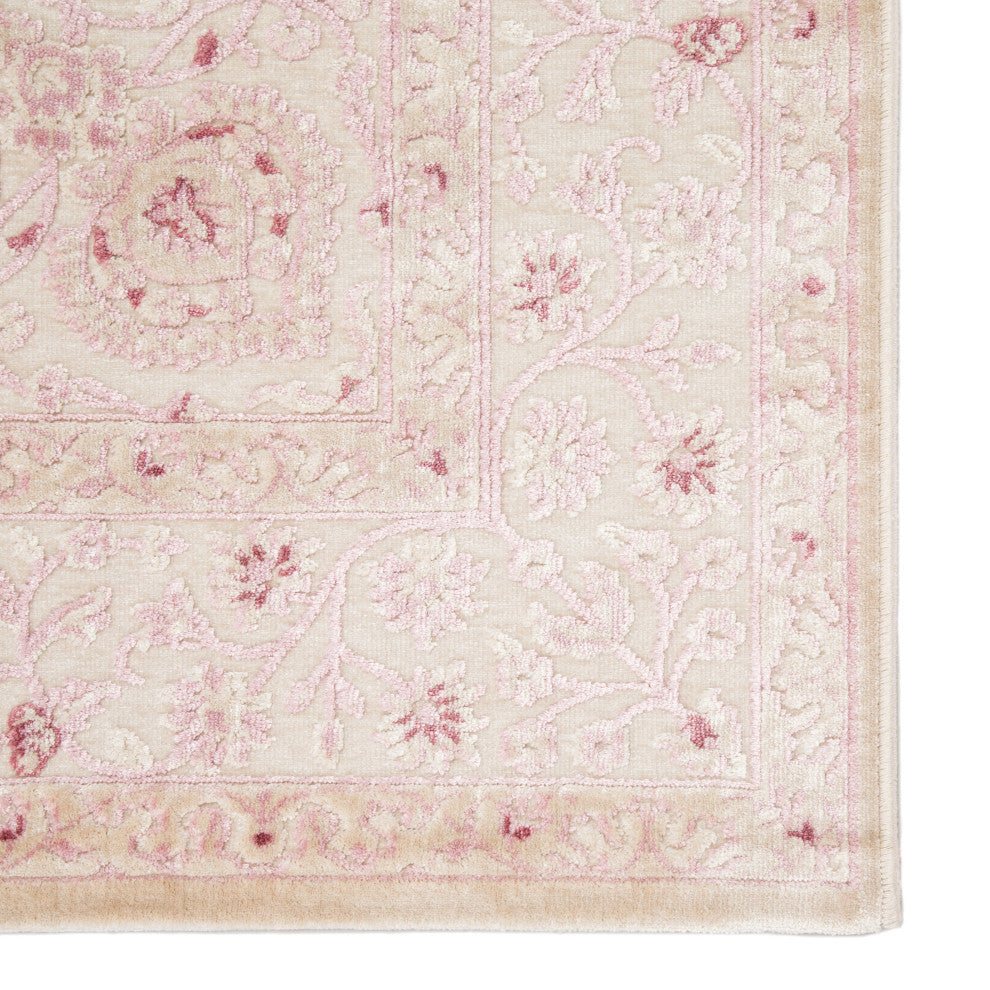 Jaipur Living Malo Medallion Pink/White Area Rug, 8'10"x11'9"