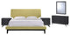 Modway Bethany 5 Piece Queen Bedroom Set, Black Green