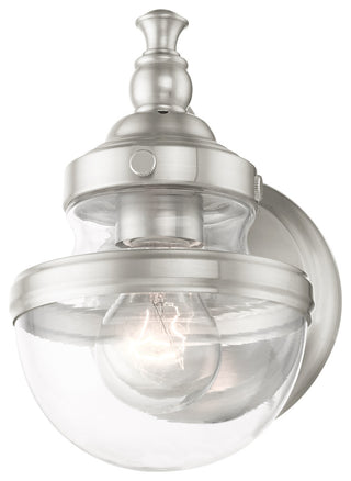Brushed Nickel Transitional Vanity Sconce