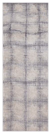 Surya Tibetan TBT-2307 2'7"x7'7" Rug, Khaki/Medium Gray/Taupe/Cream