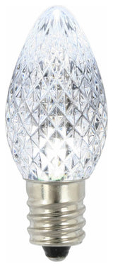 Vickerman xLEDC7PT-25 C7 LED Pure White Faceted Twinkle Replacement Bulb