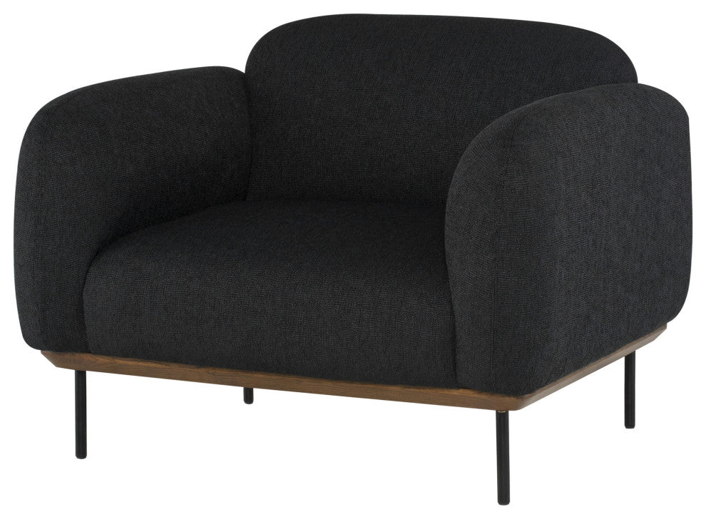 Benson Activated Charcoal Fabric Single Seat Sofa