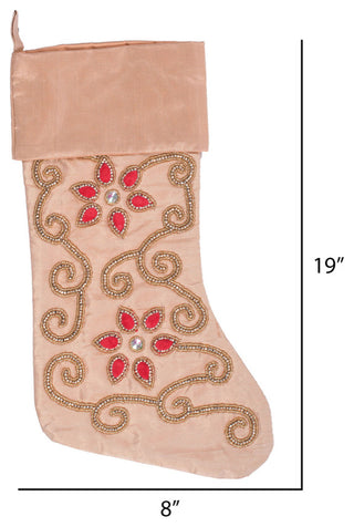 Vickerman Qtx17252 Decorative 8"X19" Regal Collection Christmas Stocking
