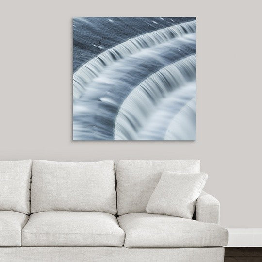 "Timeless Flow" Wrapped Canvas Art Print, 35"x35"x1.5"
