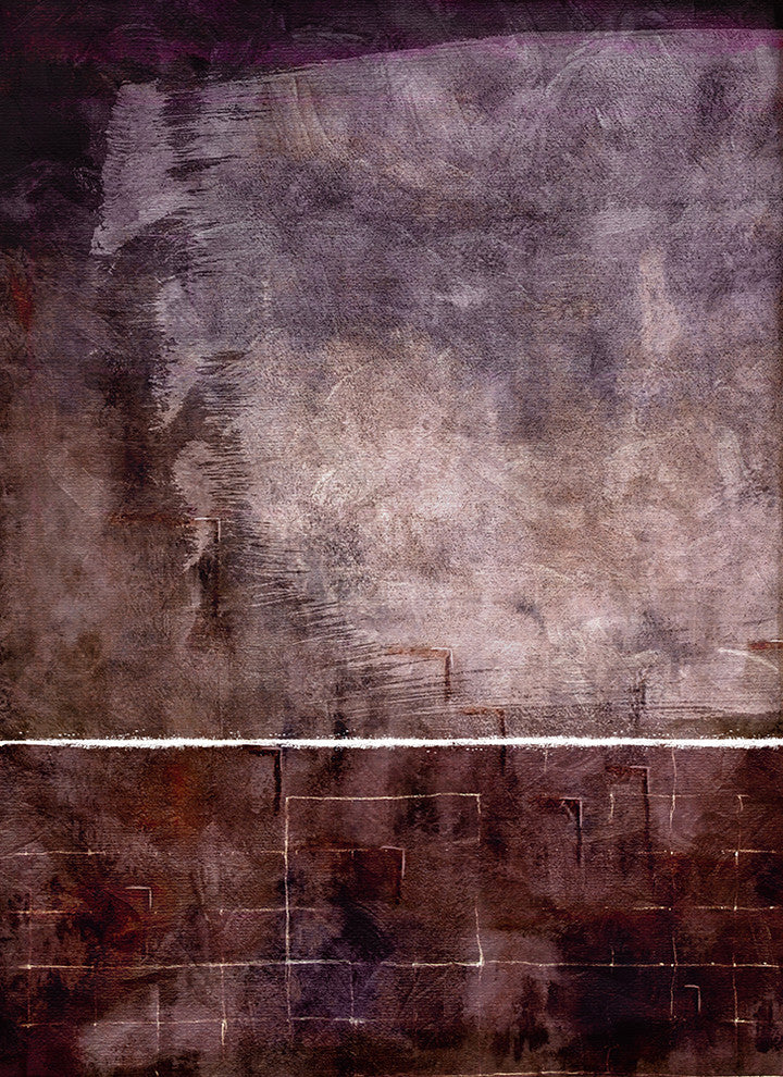 "Purple Grunge Two" Canvas, 32"x44"