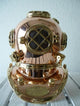 10" Polished Brass and Copper Mark V Dive Helmet