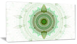 Light Green Cryptical Sphere, Abstract Wall Art Canvas, 40x20