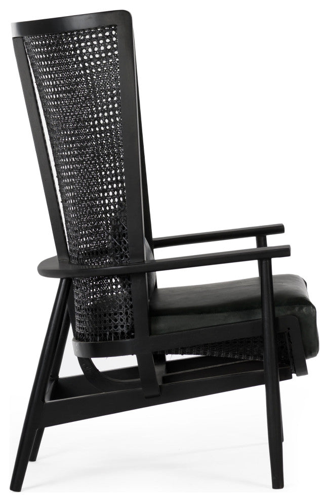 Wingman Cane Accent Chair