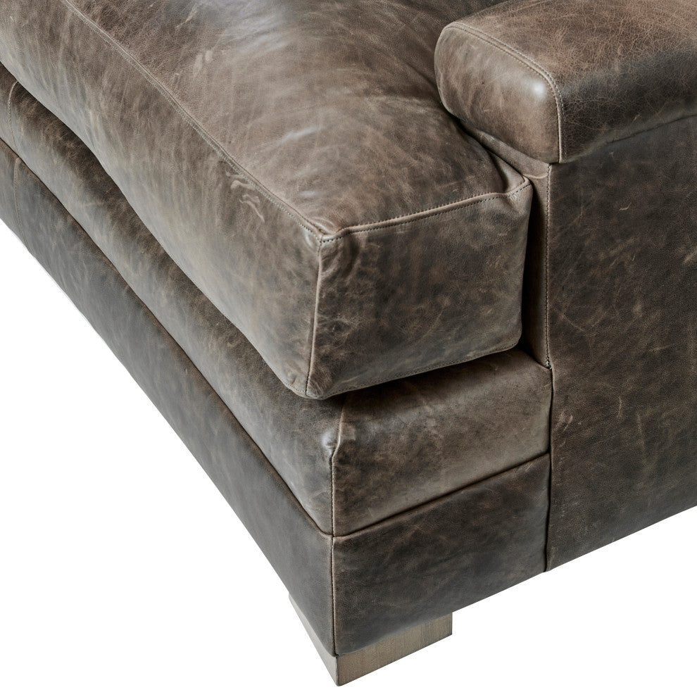 Bernhardt Burnham Leather Sofa
