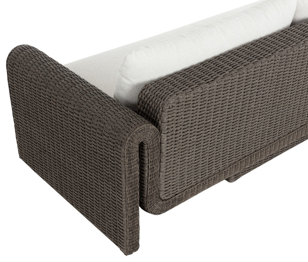 Tibi Sofa, Grey, Louis Cream