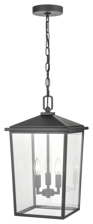 3 Light 11 in. Powder Coat Black Outdoor