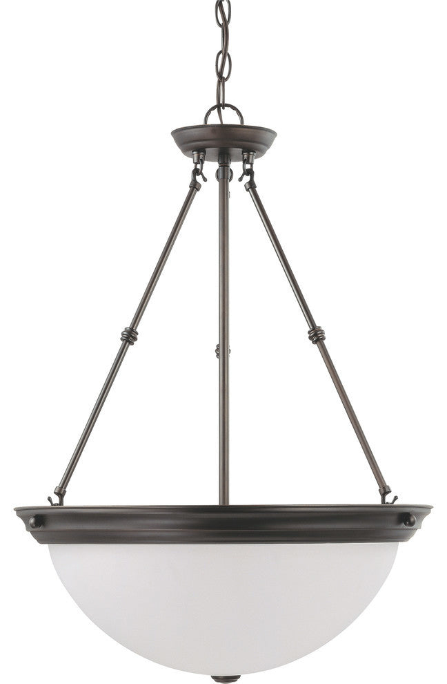 Nuvo 3-Light Pendant Light Fixture, Mahogany Bronze
