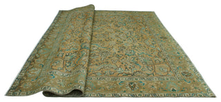 Fine Vintage Distressed Belia Rust/Brown Rug, 9'9 x 11'2