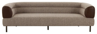 Divani Casa Plume Modern Brown Fabric Sofa