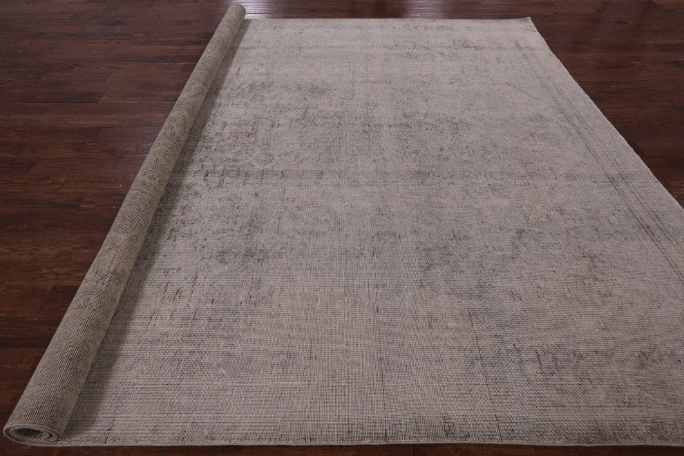 Persian Vintage White Wash Handmade Rug 10' 1" X 11' 6" Q4724