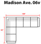 Kathy Ireland Madison Ave. 6 Piece Aluminum Patio Furniture Set, Tranquil