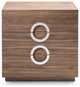 30" X 20" X 30" Natural Walnit Veneer Double Dresser Extension