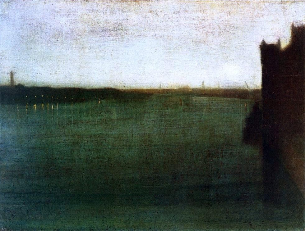 James McNeill Whistler Nocturne: Grey and Gold, Westminster Bridge Wall Decal