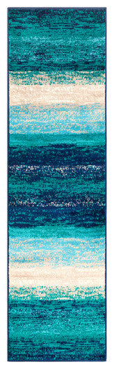 Surya Paramount PAR-1109 8'10"x12'10" Rug, Teal/Aqua/Dark Blue/Light Gray/Cream