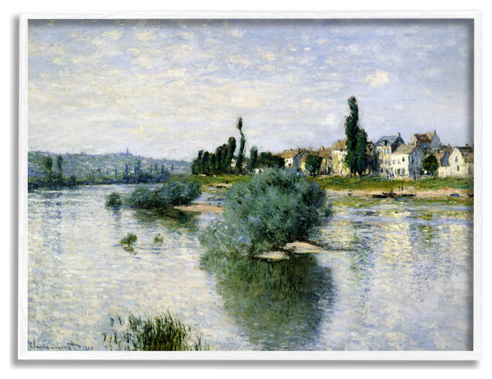 Countryside Homes Lake Landscape Monet Classic Painting, 20 x 16