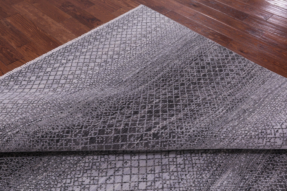 8' 2" X 9' 9" Savannah Grass Handmade Wool Rug - Q13232