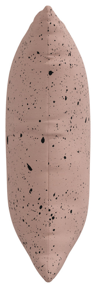 18" Decorative Pillow, Polyester Insert, Splatter Mauve
