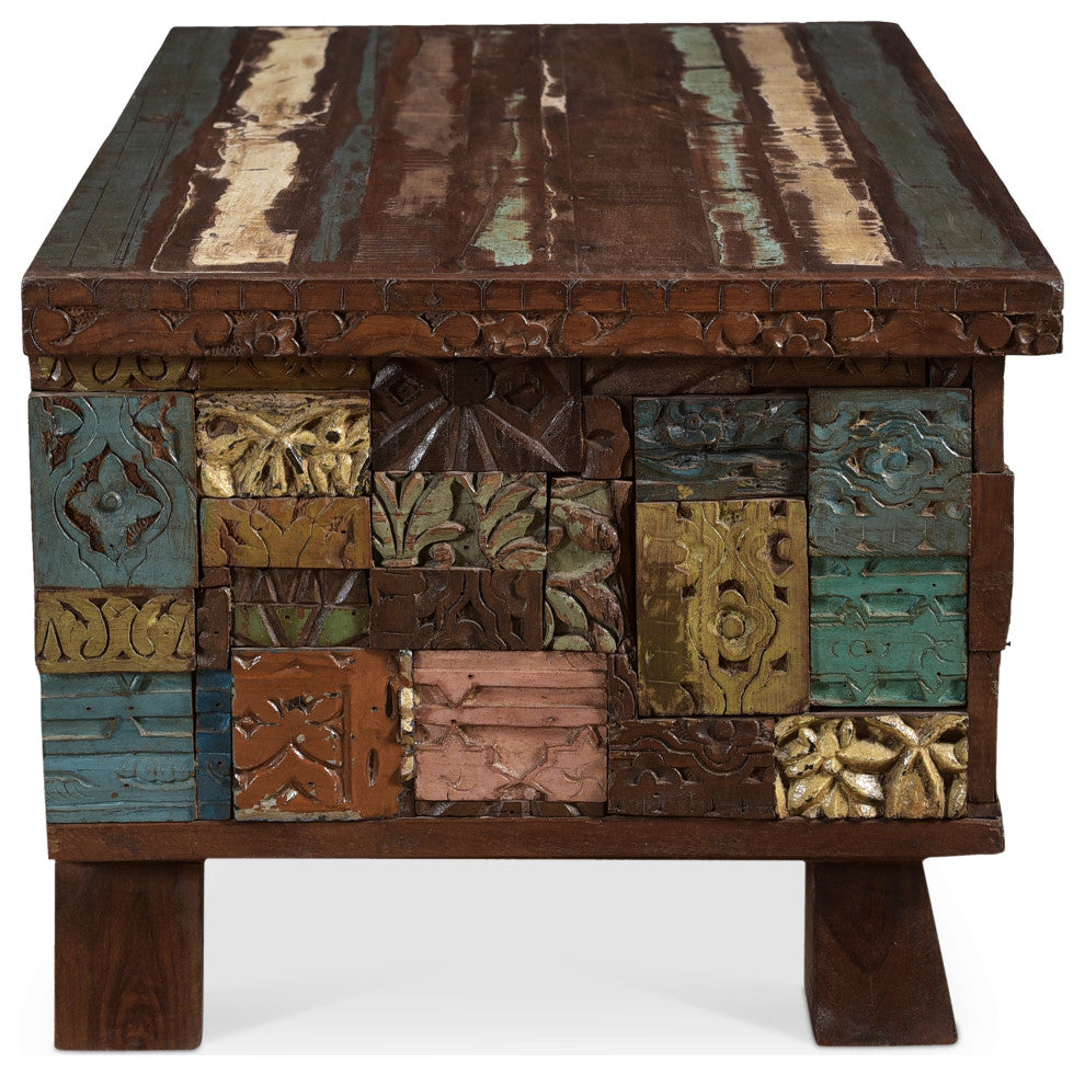 Elephant Reclaimed Wood Trunk Coffee Table