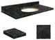Quartz 25"x19" Vanity Top, Biscuit Bowl, Interlude, Single Hole