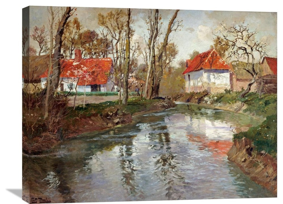 "The Dairy at Quimperle" Artwork, 30" x 23"