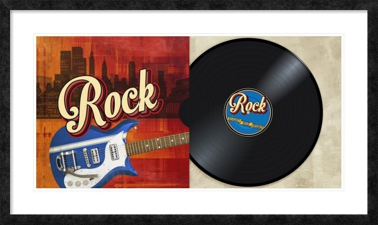 "Rock Collection" Framed Digital Print by Steven Hill, 44x26"