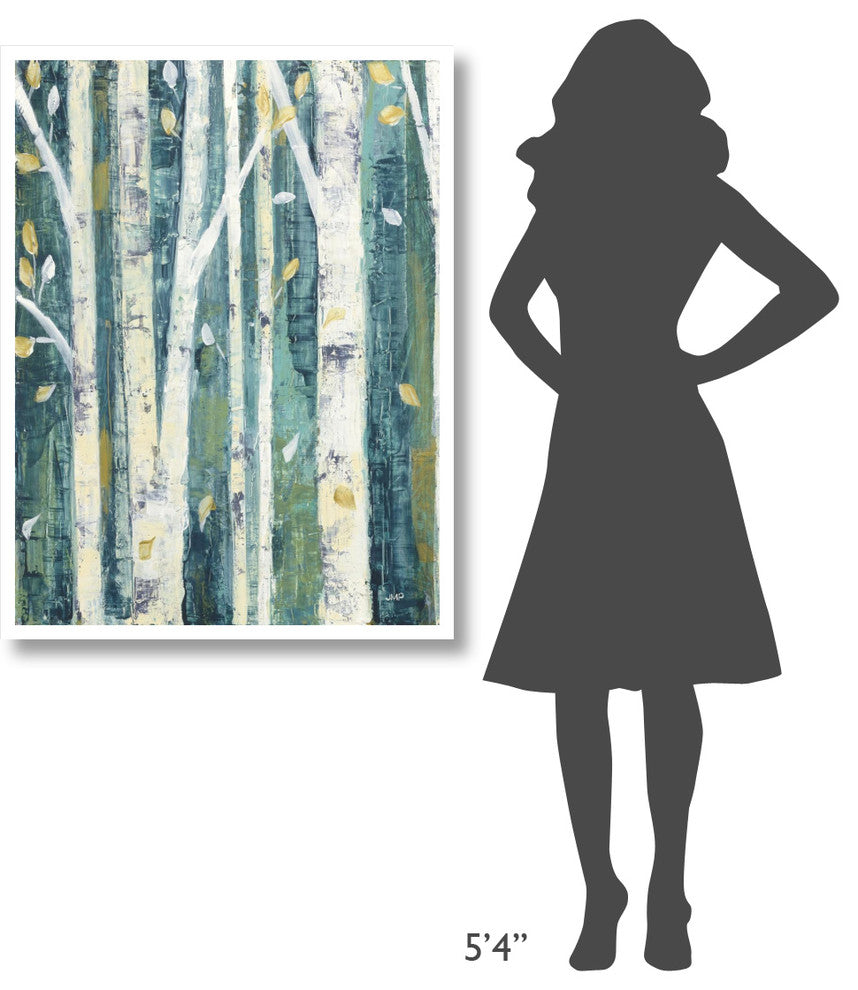 "Birches in Spring II" Digital Paper Print by Julia Purinton, 32"x42"