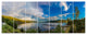 Sognefjord in Norway Panorama, Landscape Canvas Art Print, 83"x32", 7 Panels