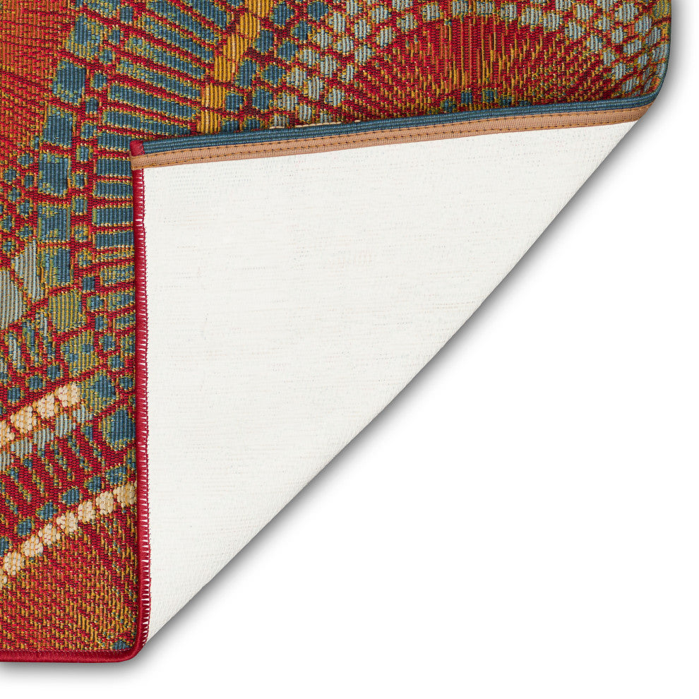 Esencia Circles Indoor/Outdoor Mat Saffron 2'x2'10"