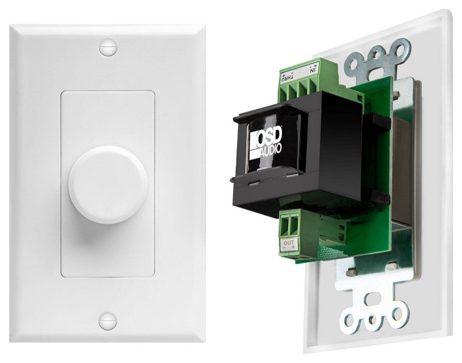 50W High Power Commercial 25/70V In-Wall Rotary Volume Control, Daisy Chain