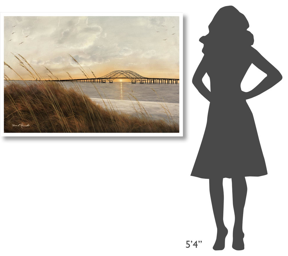 "View of Captree Bridge" Digital Paper Print by Diane Romanello, 50"x34"