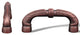 Distressed Copper RKI Bow Pull with Petals and Solid Line, RKICP862DC