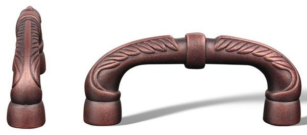 Distressed Copper RKI Bow Pull with Petals and Solid Line, RKICP862DC