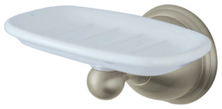 Kingston Brass Wall-Mount Soap Dish Holder, Brushed Nickel