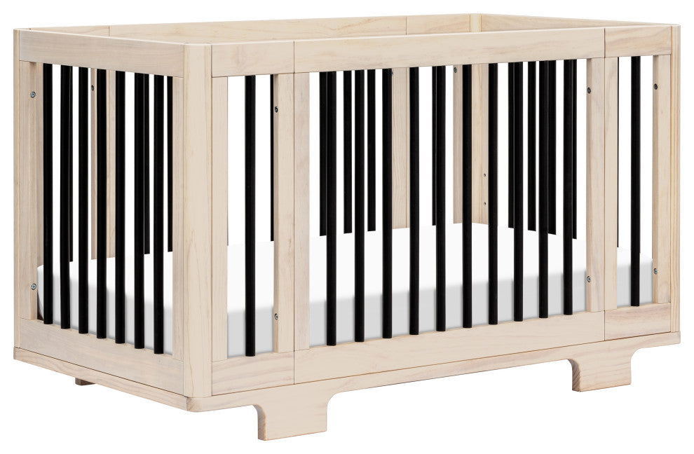Yuzu 8-in-1 Convertible Crib With All-Stages Conversion Kits, Black