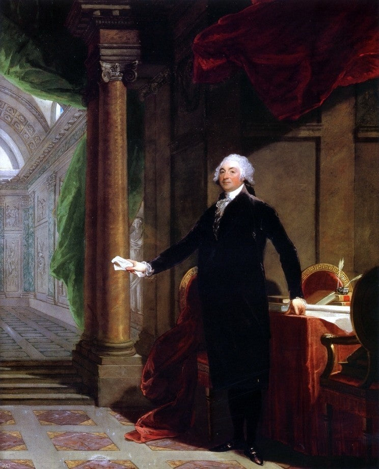 Gilbert Stuart William Bingham, 20"x25" Wall Decal Print