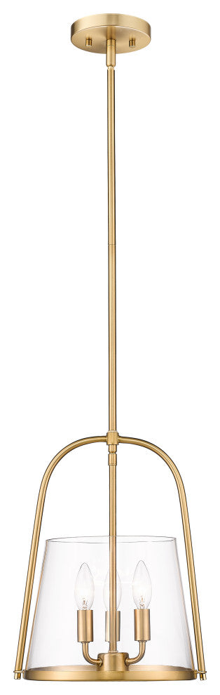 Z-LITE 3-Light Pendant, Modern Gold