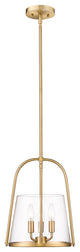 Z-LITE 3-Light Pendant, Modern Gold