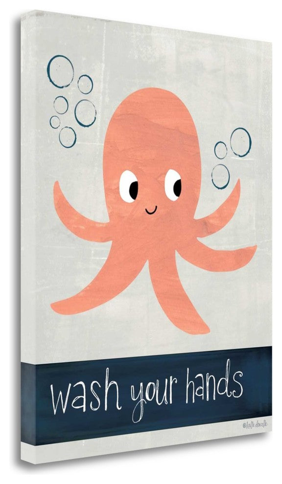 "Wash Your Hands" By Katie Doucette, Giclee Print on Gallery Wrap Canvas