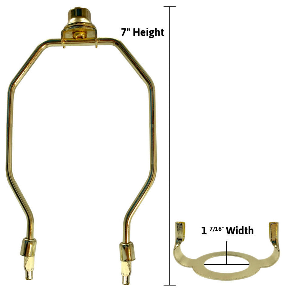 SLIP UNO Adapter Converts most 10" high Lamp  Shades to fit on SLIP UNO Lamp Bas