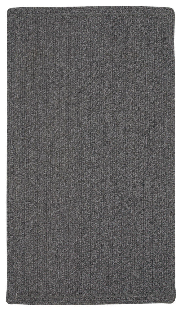 Capel Manteo Smoke 0050_350 Braided Rugs - 3' X 5' Vertical Stripe Rectangle