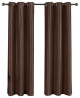 Single Soho Grommet Thermal insulated Blackout Panel, Chocolate, 42"x63"