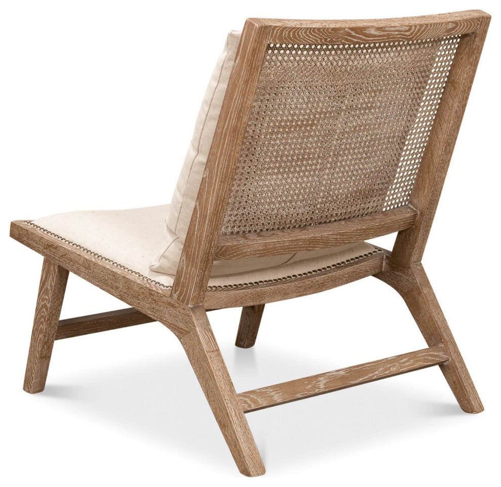 Mid-Century Style Whitewash Chair