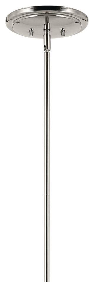 Pallas 52" XL 8-Light Round Chandelier With White Linen Shade, Polished Nickel